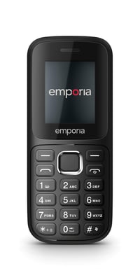 Telefon mobil pentru seniori Emporia FN313 2G cu buton SOS, ecran de 1,77 inchi - negru 3