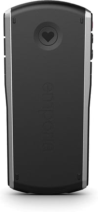 Emporia SIMPLICITY mobiltelefon SOS-gombbal, töltőállomással, Bluetooth - fekete 2