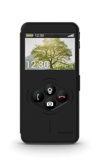 Smartfón pre seniorov Emporia SMART.7lite, Android 15, NFC, odtlačok prsta – čierny 2