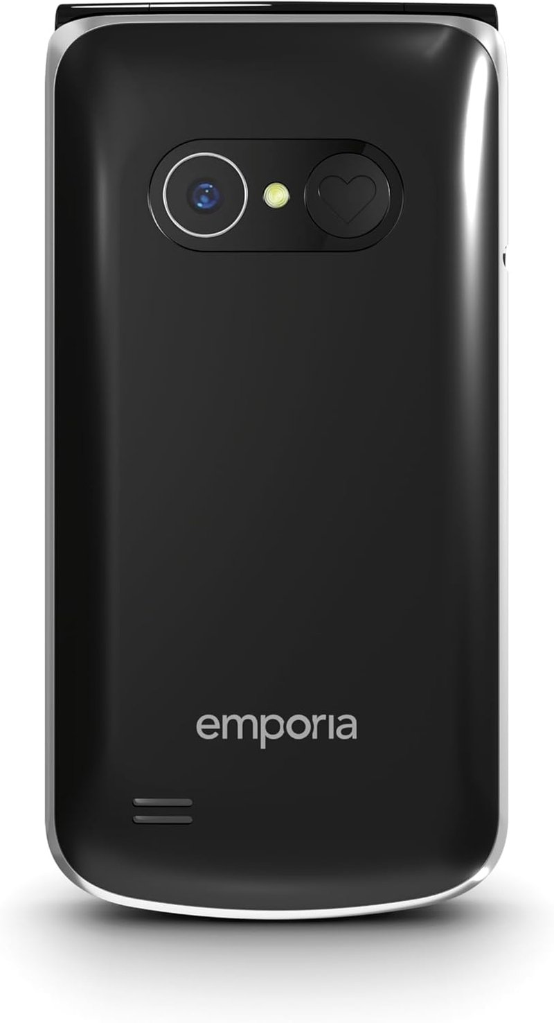 Emporia TouchSmart.3 Flip telefon időseknek, nagy kijelző, vészhívó gomb, nagy billentyűk