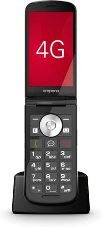 Emporia TouchSmart.3 Flip telefon időseknek, nagy kijelző, vészhívó gomb, nagy billentyűk 3