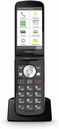 Emporia TouchSmart.3 Flip telefon időseknek, nagy kijelző, vészhívó gomb, nagy billentyűk 1