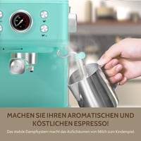 Empstorm Eszpresszó Kávéfőző Tejhabosítóval - 20 Bar Nyomású, 2in1 Rendszer Őrölt Kávéhoz és Kapszulákhoz, 1,5L Víztartály, Világoskék 5