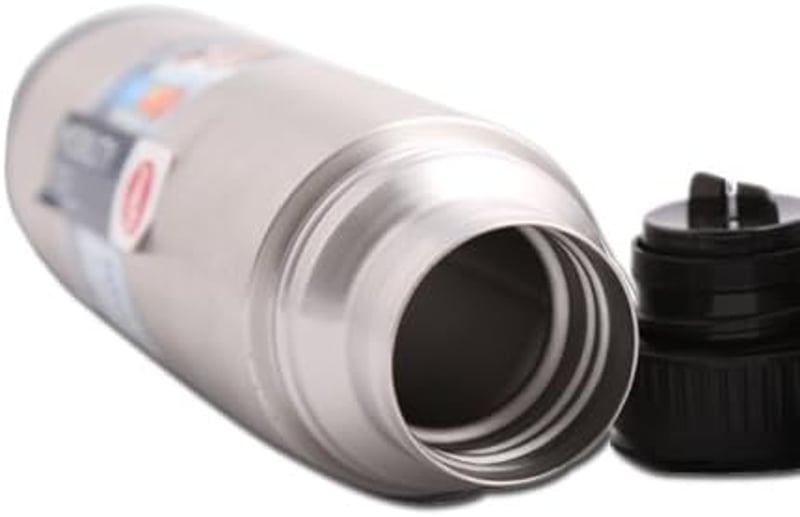 Emsa 509237 Thermoflask 500ml Safe Loc Pro kupakkal, fekete/antracit - Isolierflasche, 0,50 Liter, Black-anthracite