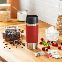 Termo-hrnček Emsa 513356 Travel Mug Classic, 360 ml, červený, 100% nepriepustný, uzáver Quick-Press, 360° otvor na pitie, 4 hodiny teplý a 8 hodín studený nápoj 7