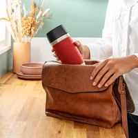 Termo-hrnček Emsa 513356 Travel Mug Classic, 360 ml, červený, 100% nepriepustný, uzáver Quick-Press, 360° otvor na pitie, 4 hodiny teplý a 8 hodín studený nápoj 6