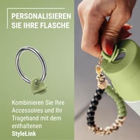 Emsa beYou set za proširenje izolirane boce za piće - Mix and Match, filter, navojni čep, univerzalni adapter, traka za nošenje, manžeta, zelena, N2195000 2