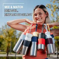 Emsa beYou set za proširenje izolirane boce za piće - Mix and Match, filter, navojni čep, univerzalni adapter, traka za nošenje, manžeta, zelena, N2195000 9