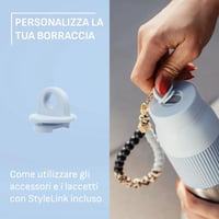 Izolovaná fľaša na pitie Emsa beYou Twist so vstavaným filtrom a pútkom na prenášanie, 100 % nepriepustná, vhodná do umývačky riadu, 0,7 l, modrá 9