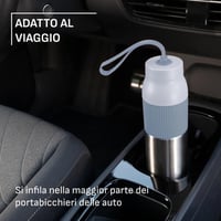Izolovaná fľaša na pitie Emsa beYou Twist so vstavaným filtrom a pútkom na prenášanie, 100 % nepriepustná, vhodná do umývačky riadu, 0,7 l, modrá 7