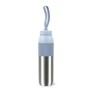 Emsa beYou Twist Bottle izolirana boca za piće s ugrađenim filterom i trakom za nošenje, 100% nepropusna, periva u perilici posuđa, 0,7 L, plava
