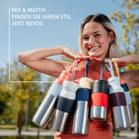 Izolovaná fľaša na vodu Emsa beYou Twist N2193700, 0,5 litra, so zabudovaným filtrom a pútkom na nosenie, 100 % tesniaca, vhodná do umývačky riadu, na sýtené nápoje 8