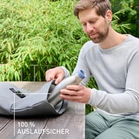 Nerezová termo fľaša Emsa Bludrop Eco 0,7 l modrá, uzáver Quick-Press, 12 h teplá, 24 h studená, vhodná do umývačky riadu, nepriepustná 2