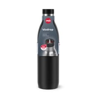 Emsa Bludrop N31120 Termos boca od nehrđajućeg čelika 1 litra crna - 100% nepropusna, Quick-Press zatvarač, pijenje pod kutom od 360°, 20h toplo, 40h hladno 9