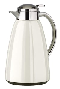 Termos cu vacuum Emsa Campo, 1 litru, cu sistem de închidere Quick Tip, 12h cald / 24h rece, 100% etanș, alb, oțel inoxidabil premium 1
