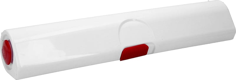 Emsa Click & Cut WC papír tartó, fehér-piros műanyag - 33,00 cm, White/Red