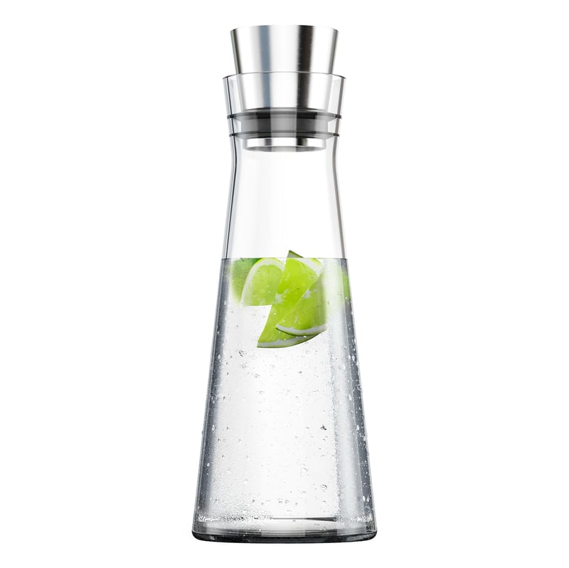 Sklenená karafa Emsa Flow Slim s automatickým uzáverom – 1 liter