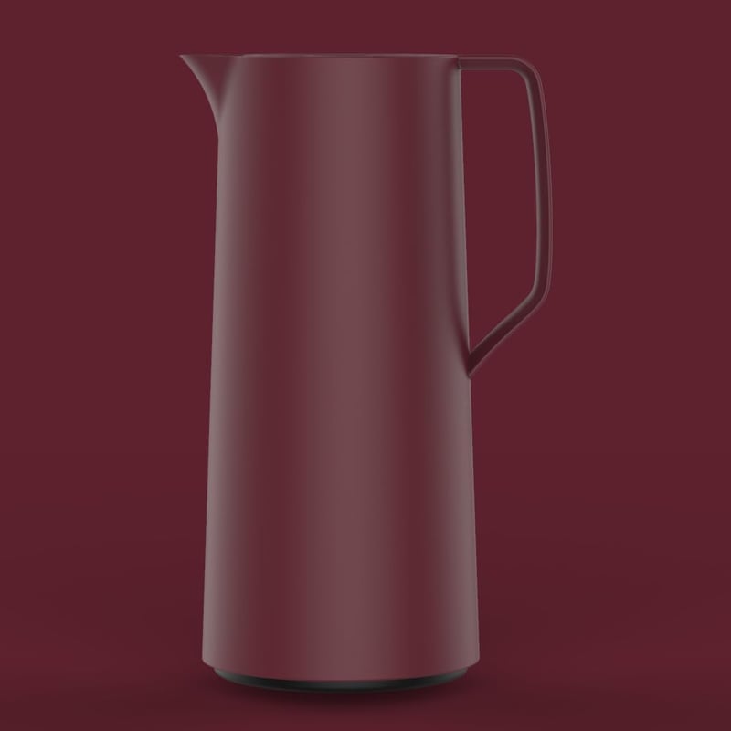 Emsa Motiva 1 literes termoszkancsó, 12 óra meleg, 24 óra hideg, gyorsnyitás, bordó - Wine Red