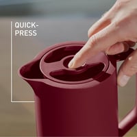 Emsa Motiva 1 literes termoszkancsó, 12 óra meleg, 24 óra hideg, gyorsnyitás, bordó - Wine Red 6