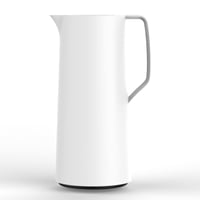 Termos Emsa Motiva N41704, 1 liter, uzáver Quick-Press, 12 hodín teplý, 24 hodín studený, sklenená vložka, biely, škandinávsky dizajn, vyrobený v Nemecku 2