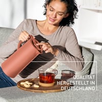 Emsa Motiva Termosz 1L Terrakotta Üvegpalack Gyorscsatos Zárral - Terracotta 6