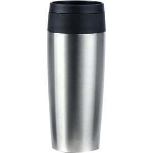 EMSA N20201 Travel Mug Classic termos šalica od nehrđajućeg čelika 0,36 l, otvor za piće od 360°, dvostruke stijenke — rabljeno (stanje: vidi 2. sliku)