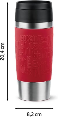 Cană termică Emsa Travel Mug Classic N20204 - roșu închis - 0,36 L 7