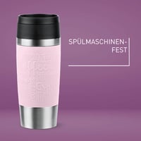 Termos šalica Emsa N20206 Travel Mug Classic 0,36 l, nehrđajući čelik, otvor za piće od 360°, drži toplo 4 sata i hladno 8 sati, 100% otporna na curenje, periva u perilici posuđa 3