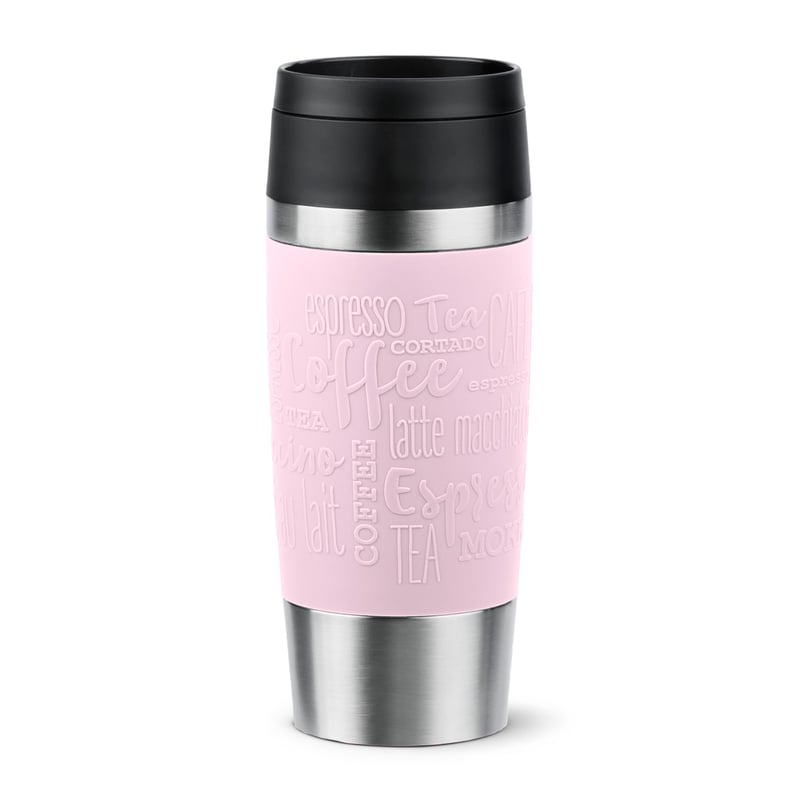 Termos šalica Emsa N20206 Travel Mug Classic 0,36 l, nehrđajući čelik, otvor za piće od 360°, drži toplo 4 sata i hladno 8 sati, 100% otporna na curenje, periva u perilici posuđa