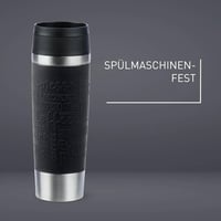 Emsa N20220 utazó termosz 0,5L rozsdamentes acél fekete - Black, Comfort closure 3