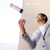 Emsa N20224 utazó termosz 0,5L rozsdamentes acél, 6 óra meleg, 12 óra hideg, pasztell rózsaszín - Pastel Pink, Comfort closure 2