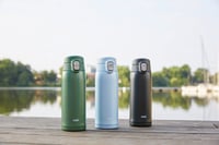 Termoska Emsa N21517 Travel Mug Light z nehrdzavejúcej ocele 0,4 l, 100% nepriepustná, 8 h teplá/16 h studená, čierna 4