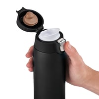 Termoska Emsa N21517 Travel Mug Light z nehrdzavejúcej ocele 0,4 l, 100% nepriepustná, 8 h teplá/16 h studená, čierna 2