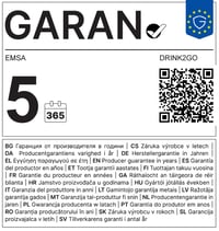 Bidon pentru copii Emsa N30333 Kids Tritan, 0,5 litri, anti-scurgere, model Deer, transparent 5