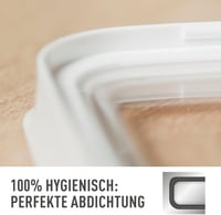 Emsa Optima 1.6L Téglalap Ételtartó Friss Zár Átlátszó Snaplock 6