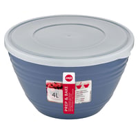 Bol de mixare din plastic Emsa Prep&Bake 4,15 L cu capac, pentru depozitare la frigider, cu bază antiderapantă, lavabil în mașina de spălat vase, stivuibil K32541 9