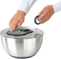 EMSA Rozsdamentes Salátacentrifuga Turbo Gombbal 4,5 Liter - 4.5 L, Turboline Edelstahl 2