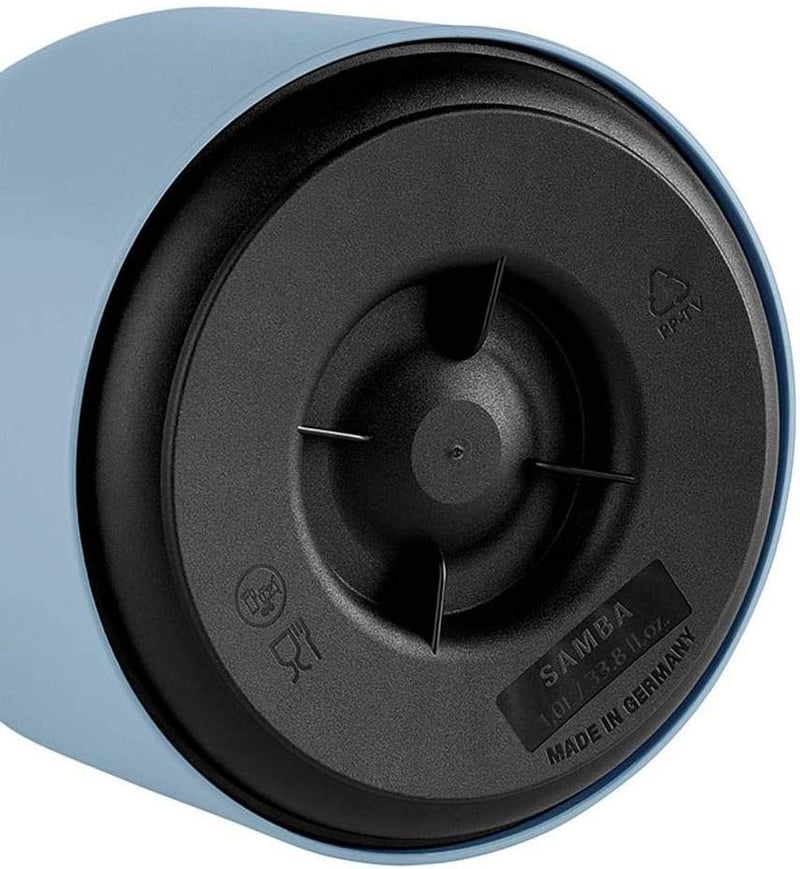 Emsa Samba 1 literes termosz kanna, szorítózáras, 12 óra meleg, 24 óra hideg - 2-1 L, Powder Blue