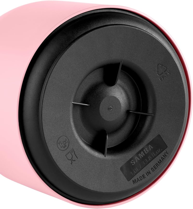 Emsa Samba 1 literes termoszkancsó gyorscsatos porcelánrózsaszín 12h meleg 24h hideg - 2-1 L, Powder Pink