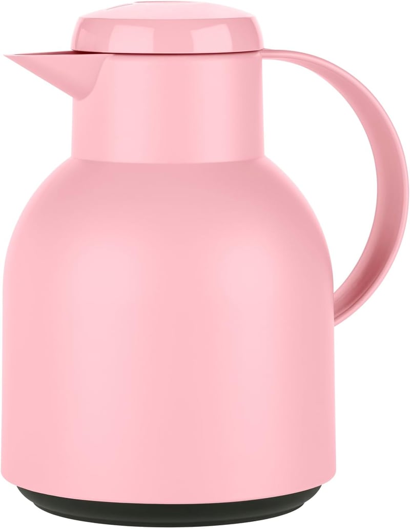 Emsa Samba 1 literes termoszkancsó gyorscsatos porcelánrózsaszín 12h meleg 24h hideg - 2-1 L, Powder Pink