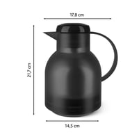 Termoska Emsa Samba 504235, 1 liter, priesvitná čierna, uzáver Quick Press, 12 hodín teplý, 24 hodín studený 7