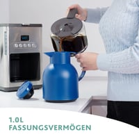 Termokanvica Emsa Samba 509821, 1 liter, uzáver Quick Press, 100 % nepriepustná, 12 hodín horúca, 24 hodín studená, priesvitná antracitová 2