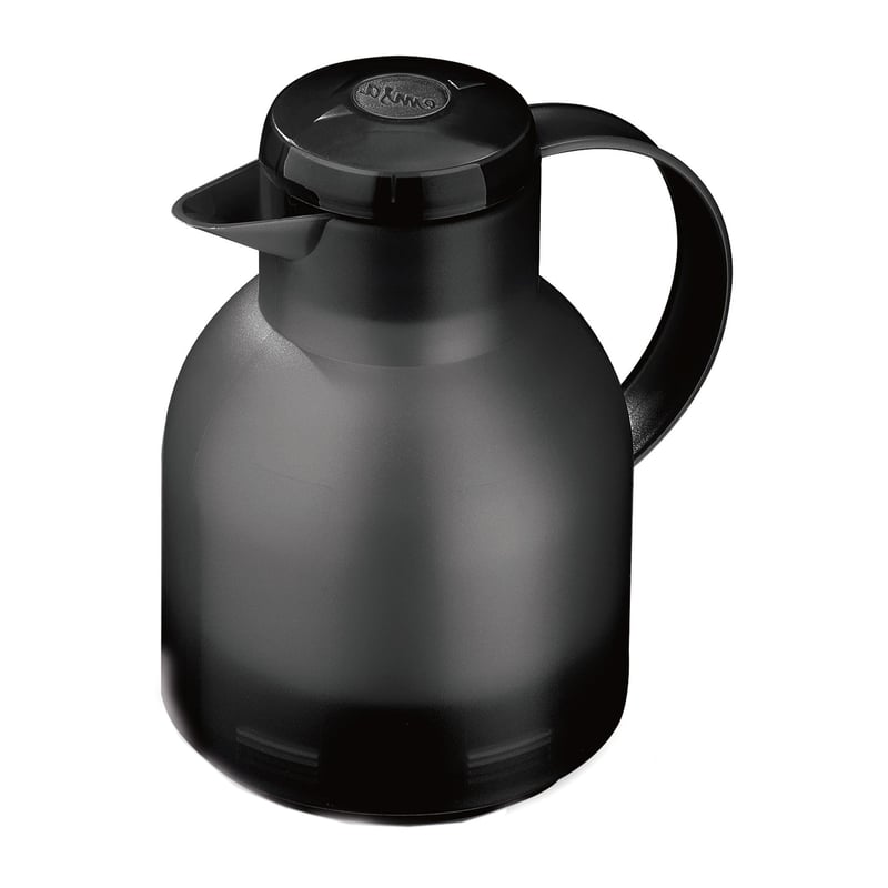Termokanvica Emsa Samba 509821, 1 liter, uzáver Quick Press, 100 % nepriepustná, 12 hodín horúca, 24 hodín studená, priesvitná antracitová