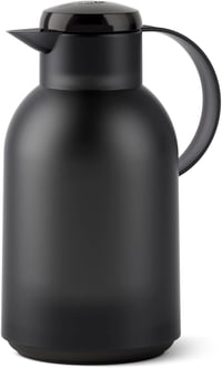 EMSA Samba termosz kanna, kávéforraló, teáskanna, hőtartó bögre - 1,500 ml, Translucent Black, Single 1