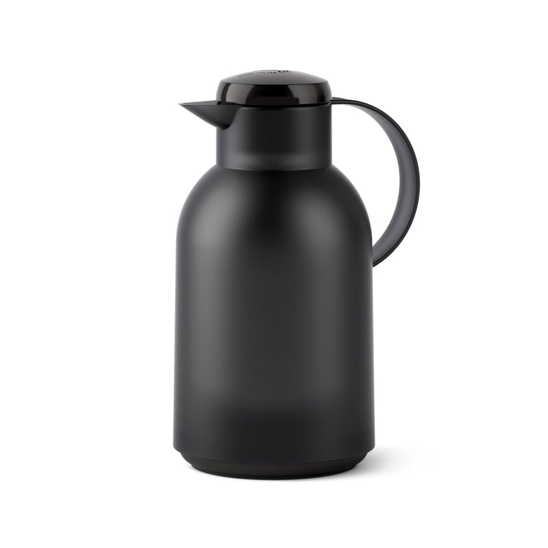 Termoska EMSA Samba, kanvica na kávu, čajník, termohrnček - 1 500 ml, priesvitná čierna, 1 kus