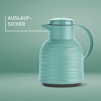 Termos Emsa Samba Wave N4010800, 1 litru, sistem de închidere Quick Press, 100% etanș, interior din sticlă, verde prăfuit, fabricat în Germania 2