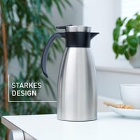 Vákuová termoska Emsa Soft Grip 1,5 l, čierna, nehrdzavejúca oceľ, 12 hodín teplá a 24 hodín studená, protišmyková rukoväť 6