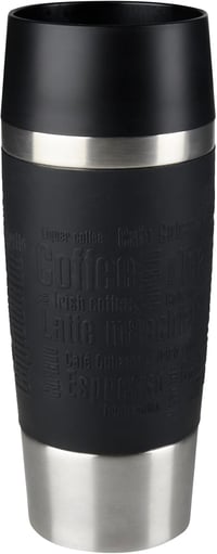 EMSA Travel Mug 0,36L Termikus Pohár Vákuum Szigeteléssel Fekete - Black 1