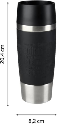 EMSA Travel Mug 0,36L Termikus Pohár Vákuum Szigeteléssel Fekete - Black 9