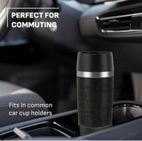 EMSA Travel Mug 0,36L Termikus Pohár Vákuum Szigeteléssel Fekete - Black 7